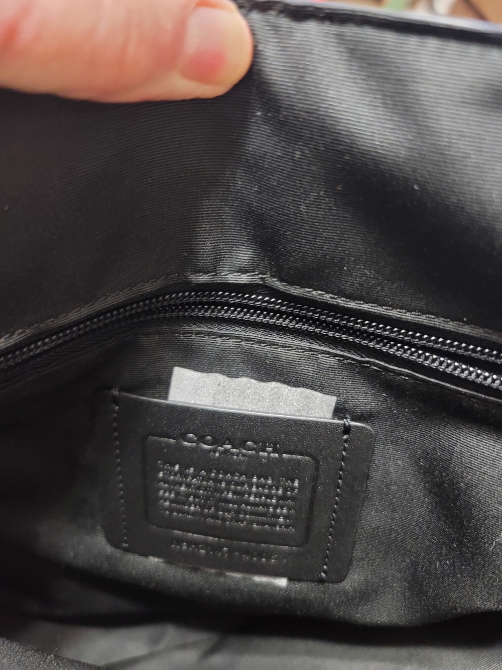 Coach Men's Black Signature Messenger Bag NWOT - Picture 15 of 16